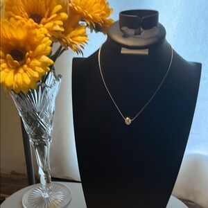 Liz Claiborne Gold Necklace with Elegant Pendant